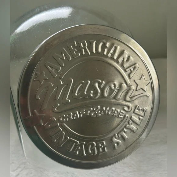 GLASS MASON CANISTER - Picture 2 of 6
